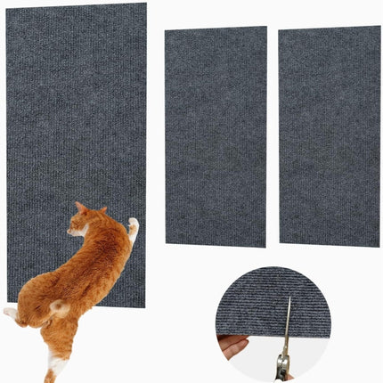 Trimmable Self-Adhesive Cat Scratching Mat DIY Climbing Cat Scratcher, 30 x 100cm, 40 x 100cm, 60 x 100cm - DealBuddy