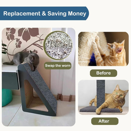 Trimmable Self-Adhesive Cat Scratching Mat DIY Climbing Cat Scratcher, 30 x 100cm, 40 x 100cm, 60 x 100cm - DealBuddy