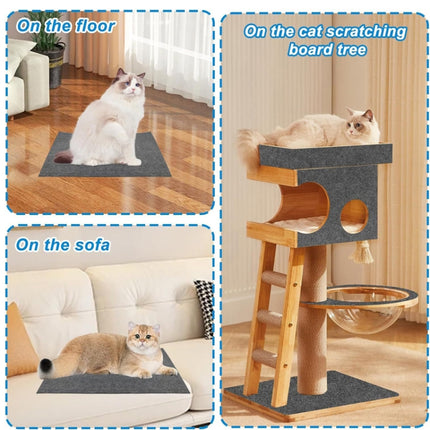 Trimmable Self-Adhesive Cat Scratching Mat DIY Climbing Cat Scratcher, 30 x 100cm, 40 x 100cm, 60 x 100cm - DealBuddy