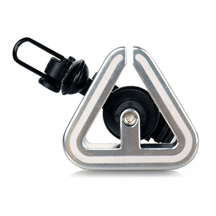 N+1 Mountain Bike Bell Universal Triangle Copper Bell, Clip Ring Silver, Rubber Band Black, Rubber Band Silver - DealBuddy