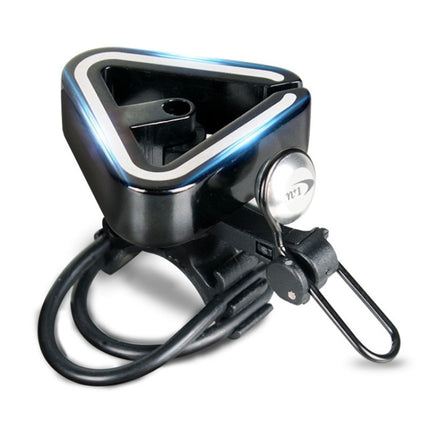 N+1 Mountain Bike Bell Universal Triangle Copper Bell, Clip Ring Silver, Rubber Band Black, Rubber Band Silver - DealBuddy