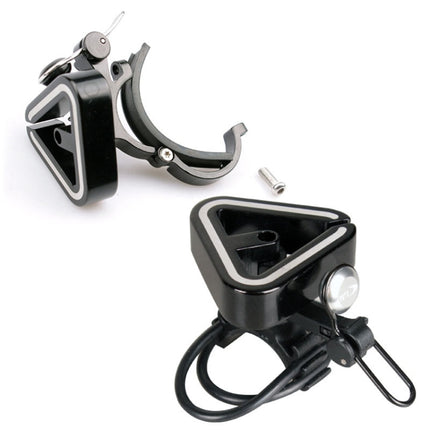 N+1 Mountain Bike Bell Universal Triangle Copper Bell, Clip Ring Silver, Rubber Band Black, Rubber Band Silver - DealBuddy