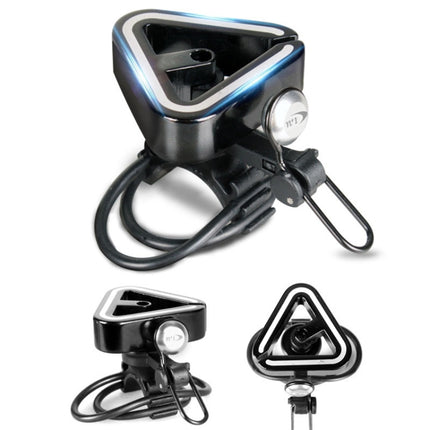 N+1 Mountain Bike Bell Universal Triangle Copper Bell, Clip Ring Silver, Rubber Band Black, Rubber Band Silver - DealBuddy