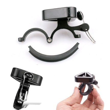 N+1 Mountain Bike Bell Universal Triangle Copper Bell, Clip Ring Silver, Rubber Band Black, Rubber Band Silver - DealBuddy
