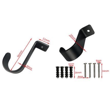 Curtain Roman Rod Top Installation Bracket Curtain Mounting Base Trays Accessories