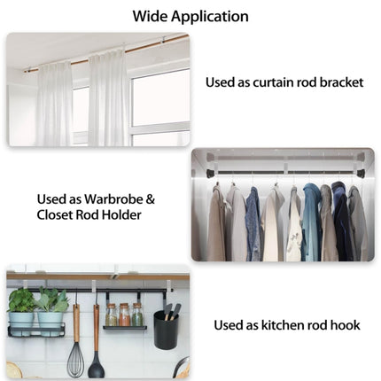 Curtain Roman Rod Top Installation Bracket Curtain Mounting Base Trays Accessories