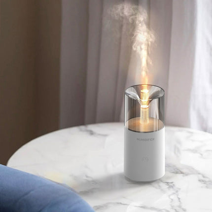 Candle Flame Aromatherapy Diffuser Automatic Scent Sprayer Mini Ambiance Candle Light Humidifier - DealBuddy