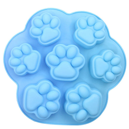 7 Cells Small and Large Cat Paw Silicone Cake Mould Cartoon DIY Handmade Essential Oil Soap Moulds, Pink, Light Blue - DealBuddy