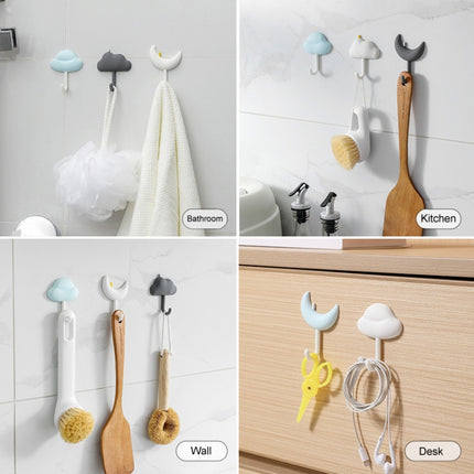 3pcs /Set Household Wall Hanging Hooks Dormitory Non-Marking Punch-Free Adhesive Hooks