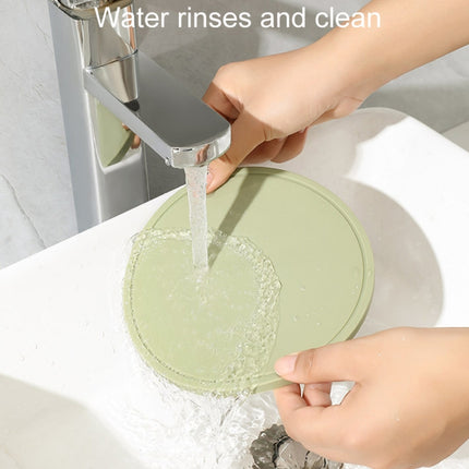 Household Round Heat Insulating Mats Kitchen High Temperature Resistant Silicone Pad, Bowl Pad Brown, Bowl Pad White, Bowl Pad Green, Pot Pad Brown, Pot Pad White, Pot Pad Green - DealBuddy