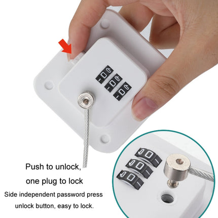 Child Safety Lock No Hole Window Limiter Refrigerator Drawer Cabinet Combination Lock, 3-bit Black, 3-bit White, 2-bit Black, 2-bit White, 2-bit Gray - DealBuddy