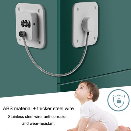 Child Safety Lock No Hole Window Limiter Refrigerator Drawer Cabinet Combination Lock, 3-bit Black, 3-bit White, 2-bit Black, 2-bit White, 2-bit Gray - DealBuddy