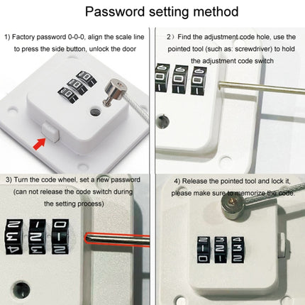 Child Safety Lock No Hole Window Limiter Refrigerator Drawer Cabinet Combination Lock, 3-bit Black, 3-bit White, 2-bit Black, 2-bit White, 2-bit Gray - DealBuddy