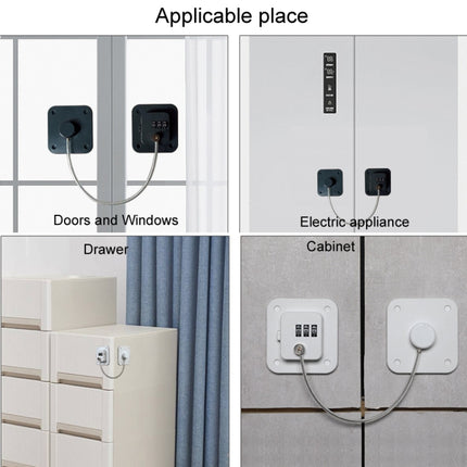 Child Safety Lock No Hole Window Limiter Refrigerator Drawer Cabinet Combination Lock, 3-bit Black, 3-bit White, 2-bit Black, 2-bit White, 2-bit Gray - DealBuddy