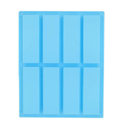 8 Grids Rectangular Silicone Handmade Soap Mould DIY Aromatherapy Mould, Light Blue, Purple, Pink - DealBuddy