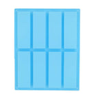 8 Grids Rectangular Silicone Handmade Soap Mould DIY Aromatherapy Mould, Light Blue, Purple, Pink - DealBuddy