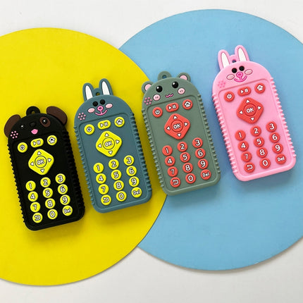 Cartoon Reomte Baby Teething Toys Silicone Baby Teether for Newborn Toddlers Infants