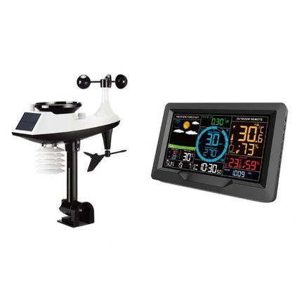 Wireless Weather Station Wind Speed Rain And Wind Direction Detection Weather Forecast Clock - DealBuddy