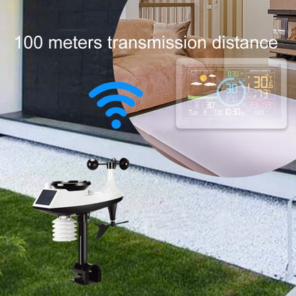 Wireless Weather Station Wind Speed Rain And Wind Direction Detection Weather Forecast Clock - DealBuddy