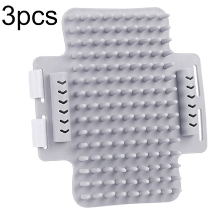 3pcs Pet Table Leg Hair Rubbing Massage Brush Cat Scratcher, Mint Green, Grey, Orange - DealBuddy