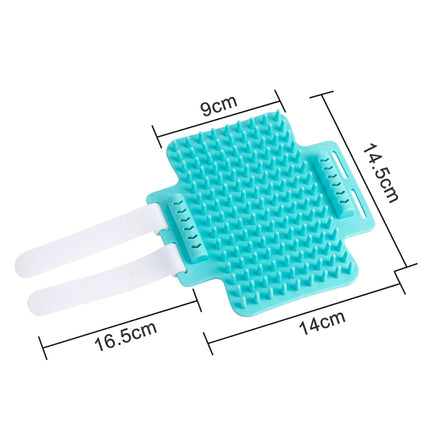 3pcs Pet Table Leg Hair Rubbing Massage Brush Cat Scratcher, Mint Green, Grey, Orange - DealBuddy