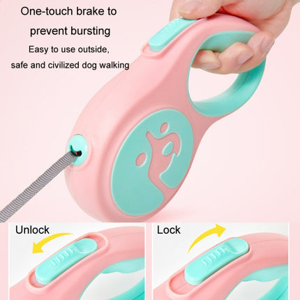 Small And Medium Dog Walking Leash Automatic Retractable Portable Pet Leash, 5m - DealBuddy