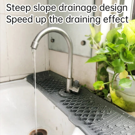 Slope Silicone Faucet Drain Pad Splash-proof Sink Faucet Mat - DealBuddy