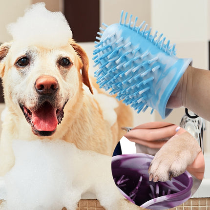 Histotree Pet Foot Washing Cup Multifunctional Dog Paw Cleaning Brush, Small (Pink), Small (Purple), Small (Blue), Large (Pink), Large (Purple), Large (Blue) - DealBuddy