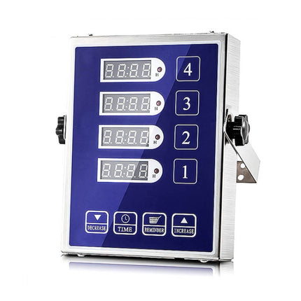 4 Channels Commercial Kitchen Timer With Loud Alarm Adjustable Cooking Reminder, EU Plug, US Plug, UK Plug, AU Plug - DealBuddy