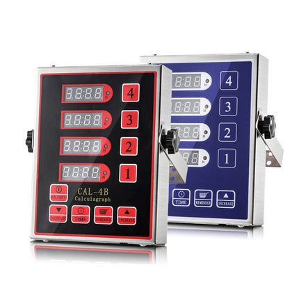 4 Channels Commercial Kitchen Timer With Loud Alarm Adjustable Cooking Reminder