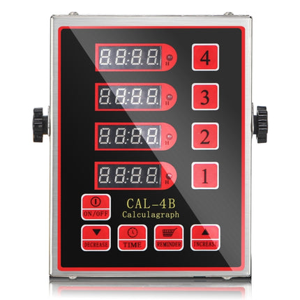 4 Channels Commercial Kitchen Timer With Loud Alarm Adjustable Cooking Reminder