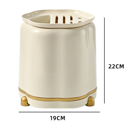 Kitchen Rotating Knife Rack Multi-functional Cutlery Shelf Home All-in-One Chopsticks Storage Rack - DealBuddy