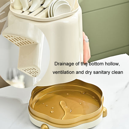 Kitchen Rotating Knife Rack Multi-functional Cutlery Shelf Home All-in-One Chopsticks Storage Rack - DealBuddy