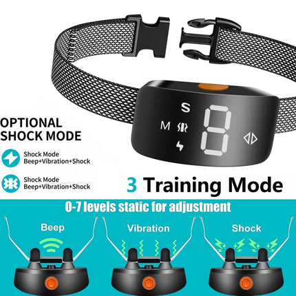Intelligent Stop Bark Dog Trainer Anti-Barking Pet Supplies, 7 Training Modes - DealBuddy
