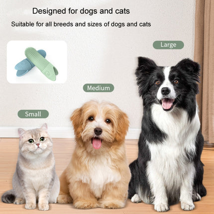 Pet Finger Toothbrush Cats Dogs Silicone Toothbrush Pet Oral Cleaning Care Tool - DealBuddy