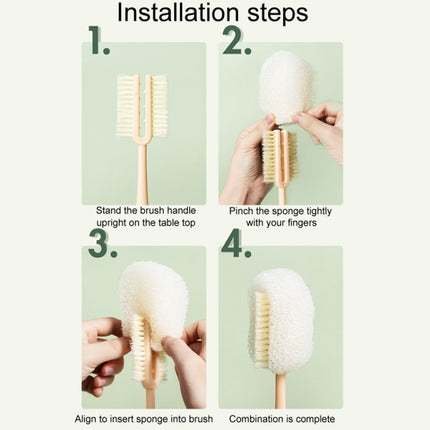 Long Handle Removable Sponge Mug Brush Household Cup Cleaning Brush - DealBuddy