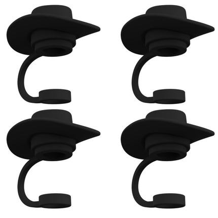 4pcs /Set Silicone Straw Cap 6-10mm Universal Size Dust Plugs