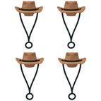 Hanging Rope Cowboy Hat Brown