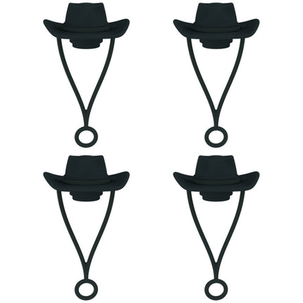 4pcs /Set Silicone Straw Cap 6-10mm Universal Size Dust Plugs