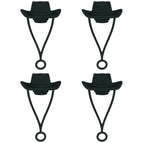 Hanging Rope Cowboy Hat Black