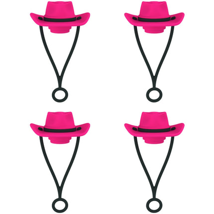 4pcs /Set Silicone Straw Cap 6-10mm Universal Size Dust Plugs