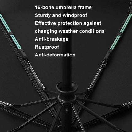 16 Bones Rain Shine Dual Use Automatic Umbrella Wind-resistant Reinforced Sunshade Umbrella, 16 Bones - DealBuddy