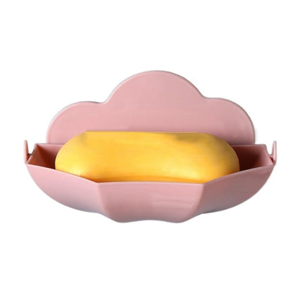 Cloud-shaped Soap Box Drain-free Wall-mounted Cute Soap Rack