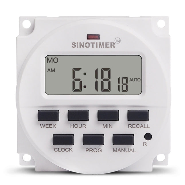 SINOTIMER Programmable Timer Switch Time Controller, TM618H-4 12V