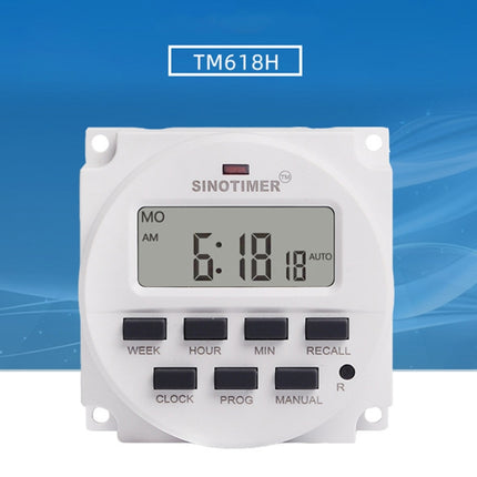 SINOTIMER Programmable Timer Switch Time Controller, TM618H-3 24V, TM618H-4 12V, TM618H 5V - DealBuddy