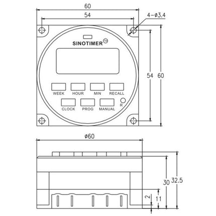 SINOTIMER Programmable Timer Switch Time Controller, TM618H-3 24V, TM618H-4 12V, TM618H 5V - DealBuddy
