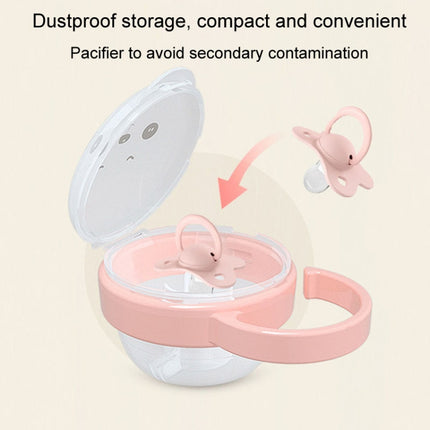 Baby Cartoon Panda Pacifier Storage Case Portable Pacifier Transparent Dust Box