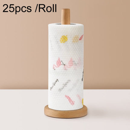 Thickened Disposable Dishwashing Cloth Rag Wet And Dry Oil-absorbing Kitchen Paper, 25pcs /Roll, 40pcs /Roll, 70pcs /Roll, 88pcs /Roll, 98pcs /Roll - DealBuddy