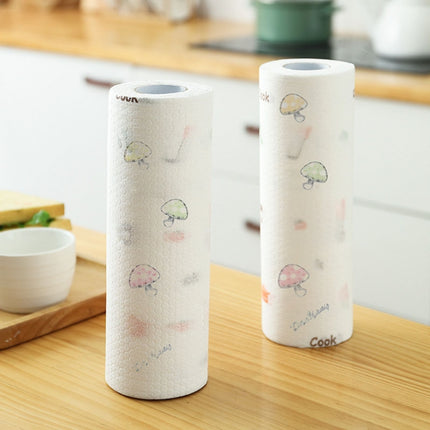 Thickened Disposable Dishwashing Cloth Rag Wet And Dry Oil-absorbing Kitchen Paper, 25pcs /Roll, 40pcs /Roll, 70pcs /Roll, 88pcs /Roll, 98pcs /Roll - DealBuddy