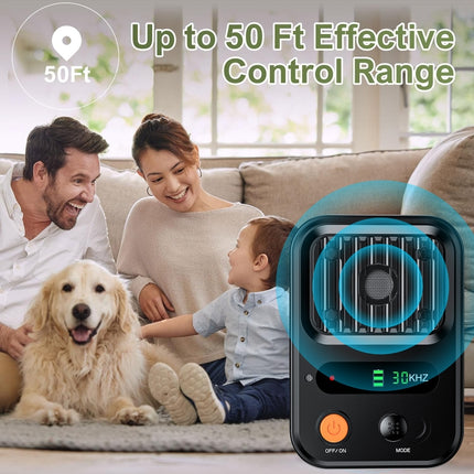 UltrasonicAnti Barking Devices Color Screen Auto Dog Bark Deterrent Devices with 3 Levels, Black, Green - DealBuddy